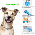 Dog Chew Toy Toothbrush Rubber Puppy Dog Molar Tooth Stick Pet Toys Teeth Cleaning Nontoxic Natural Dental Care for S/M Size Dog