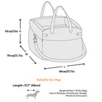 2025 New Waterproof Dog Booster Car Seat Breathable Luxury Dog Car Seat Dog Beds for Outdoor Travel Pet Carrier