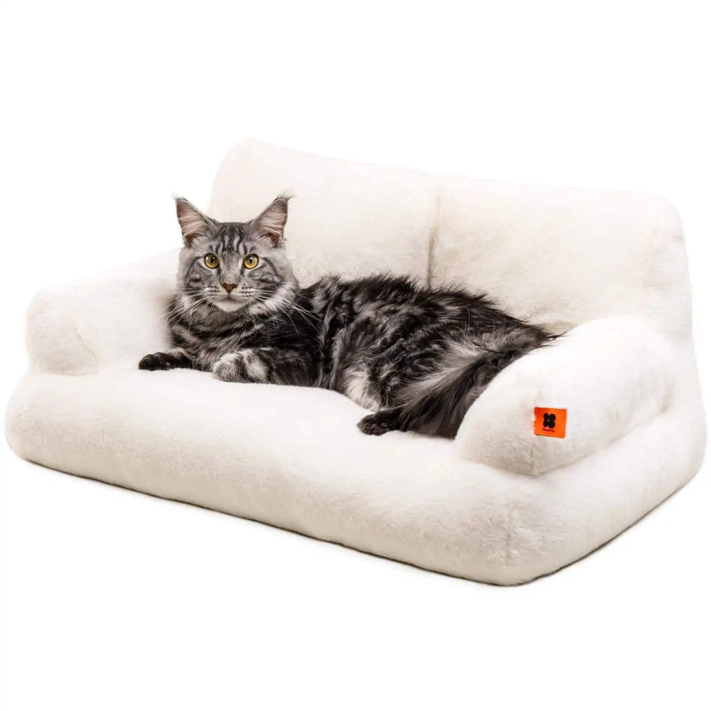 Luxury Fluffy Soft Kitten House Cat Nest Pet Articles Bed Sofa Furniture Dogs Cats Basket Kennel House Cat Products