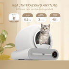 Tonepie Ti Pro Upgraded Version Automatic Cat Litter Box with APP Control 65L+9L Easy Clean Self-Cleaning Litter Box Cat Toilet