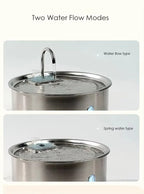 7L Large Capacity Pet Water Dispenser Automatic Cat Water Fountain Intelligent Circulation Stainless Steel Dog Water Dispenser