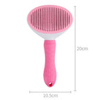Pet Dog Hair Remover Brush Cat Comb Grooming and Care Dog Brush Stainless Steel Comb for Long Hair Dogs Self Cleaning Pet Brush
