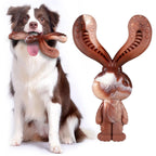 Durable Double Bone Dog Chew Toy Beef Flavor Christmas Deer Triceratops Interactive Nylon Chew Toy for Pups