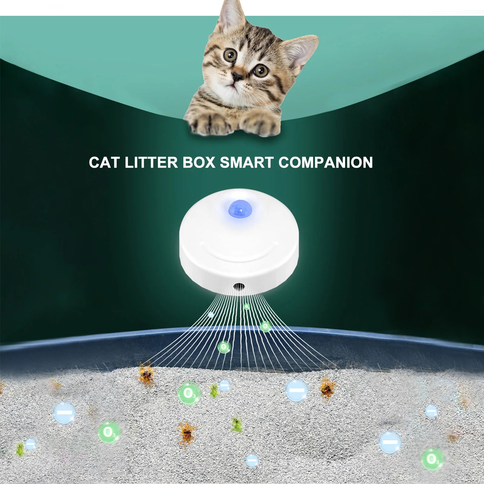 Intelligent Home Air Purifier Electronic Cat Litter Smell Remover Plastic Toilet Cleaner Filter Smart Pet Supplies Deodorizer