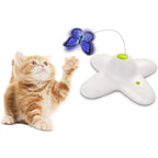 Automatic Cat Toys Motion Activated Butterfly Funny Toys Electronic Pet Cat Interactive Flutter Bug Puppy Toy Cat Accessories