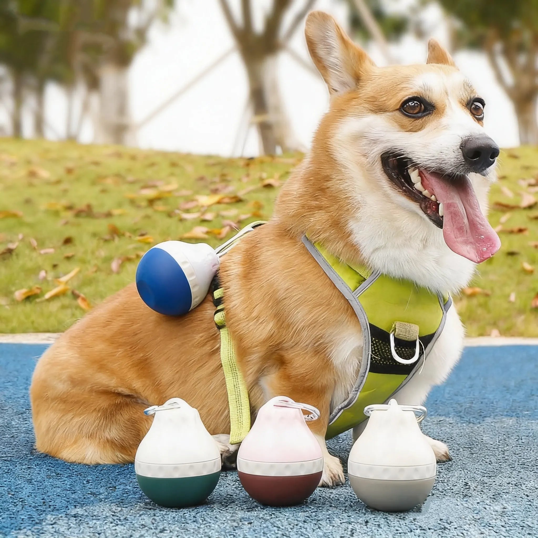 Design Dog Portable Dog Water Dispenser Teardrop Shape Lightweight Plastic Dog Bottle for Travel and Outdoor Activities OEM