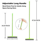 Telescopic Rubber Eco-Friendly Water Resistant Pet Hair Removal Broom Dog Hair Brush Dust Scraper Carpet Sweeper Wash Mop Window
