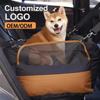 2025 New Waterproof Dog Booster Car Seat Breathable Luxury Dog Car Seat Dog Beds for Outdoor Travel Pet Carrier