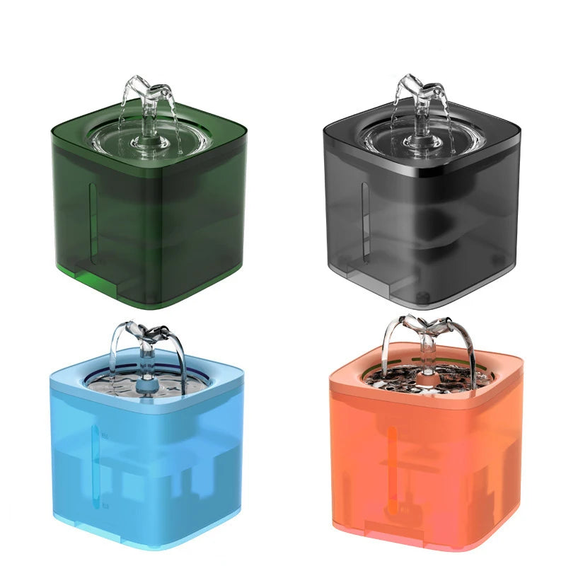 2L Automatic Pet Drinking Fountain Dog Water Dispenser Cat Drinker with Sensor Cat Drinking Feeder Quiet Cat Fountain Water Bowl