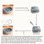 All-Season Medium Size Soft PP Oval Nest Design Bed for Pets Modern Style Cozy Dog & Cat Sofa for Small to Large Breeds