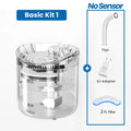 2L Portable Transparent Automatic Pet Water Dispenser Smart Cat Water Fountain Sensor Eco-Friendly Plastic Ultra Silent Charge