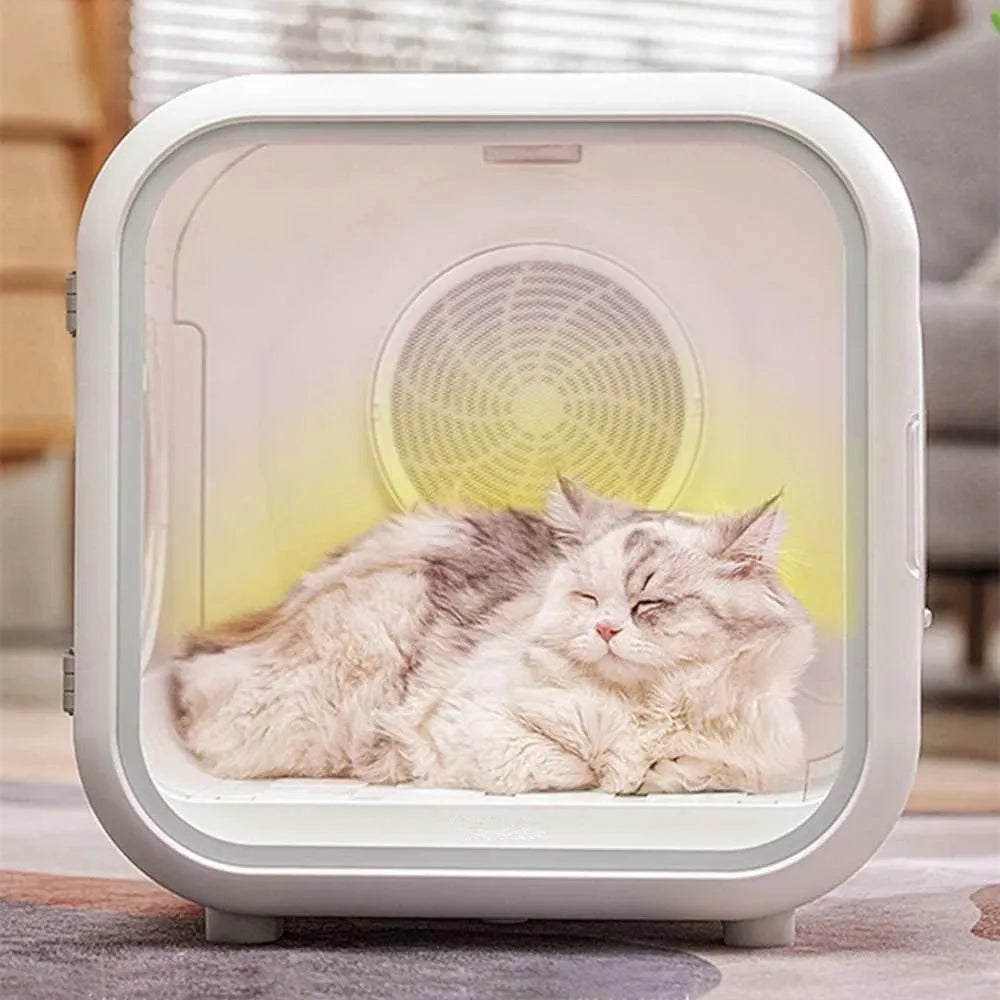 Pet Drying Box 900W 220V Automatic Dog Hair Dryer Cat Hair Blowing Machine 50L Smart Pet Hair Dryer Dog Cleaning Dog Products