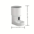 Smart Durable Plastic Automatic Cat Feeder with WiFi Control 4L Large Capacity Moisture-Proof Design Remote Feeding APP Control