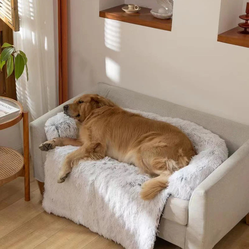 Detachable Pet Sofa Protector Washable Large Dog Bed Calming Bed for Large Dogs Pad Blanket Winter Warm Cat Bed Mat Couches