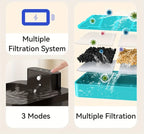2.2L/74.4Oz Wireless Cat Water Fountain Automatic Pet Water Dispenser 2000mah Smart Cat Fountain Quiet Operation Sensor OEM ODM