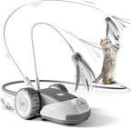3-in-1 Interactive Cat Toy Indoor Automatic Moving Mouse Cat Toys Self Play with 2pcs Feather Tails for Bored Adult Cats Kittens