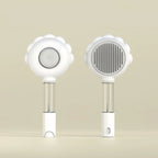New Sunflower Pet Hair Removal Comb Anti-Flying Self-Cleaning Cat Hair Brush with Massage Feature for Dogs