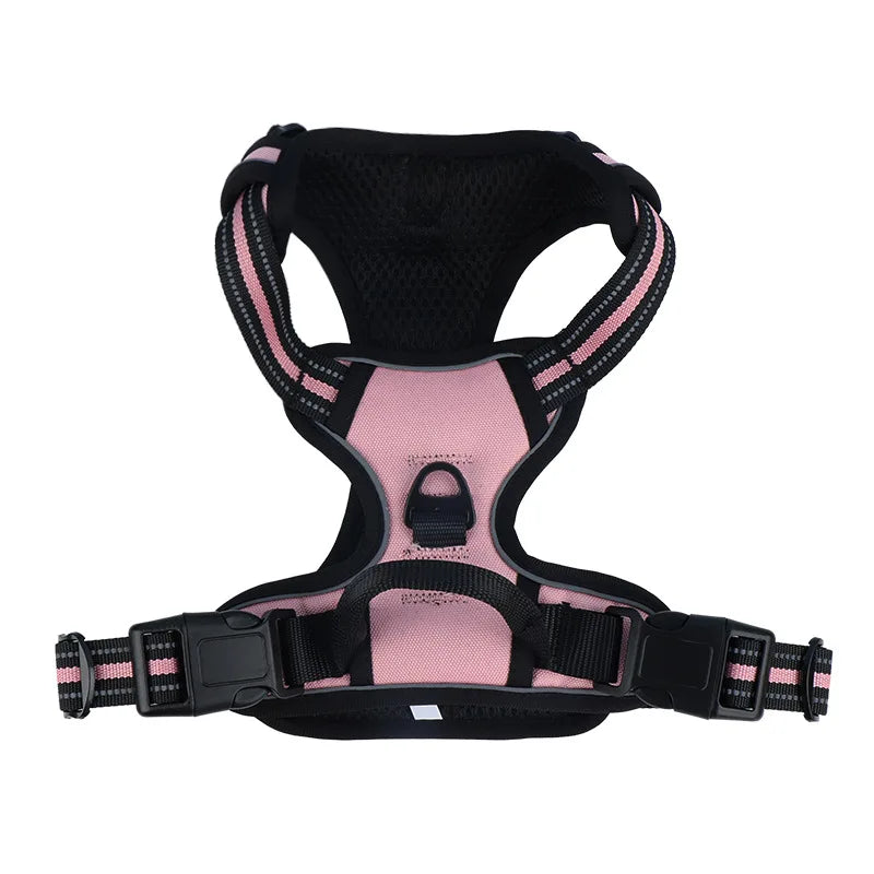 Dog Harness for Large Dogs No Pull Vest with Reflective Strip Control Handle Adjustable Comfortable for Easy Walking Pet Harness