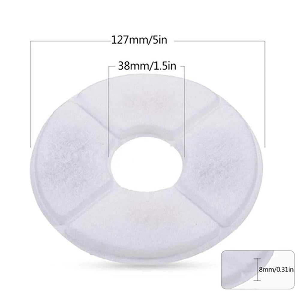 Cat Water Fountain Carbon Filter Cat Drinking Fountain Replacement Filter Pet Water Fountain Filter Cat Products