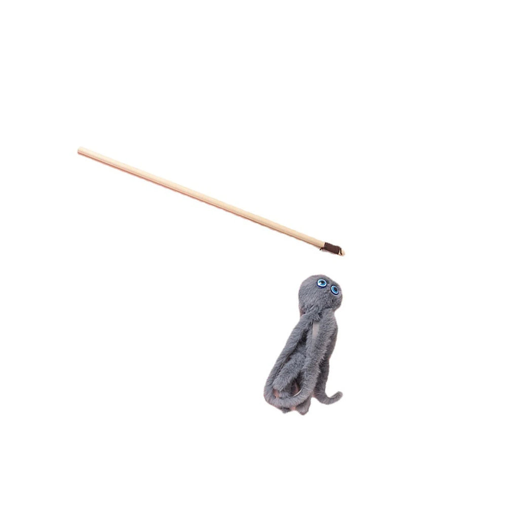 Kitten Play Interactive Cat Toys Cat Teaser Wand Fun Pet Plush Octopus Pole Cute Fun Toys Cat Supplies