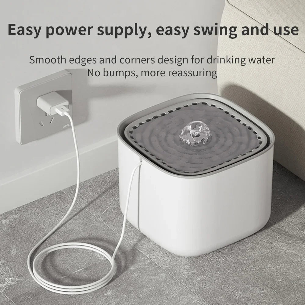 3L Large Capacity Automatic Pet Dispenser Pets Cat Water Fountain Cats Fountain Mute Pump Cat Puppy Water Dispenser with Filter