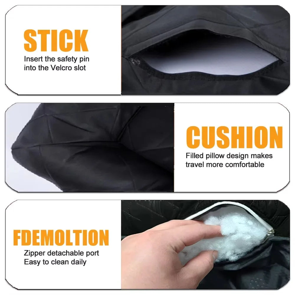 OEM Customized LOGO Waterproof Travel Cushions Dog Car Seat Cover with Anti-slip Botton Pockets for Car SUV Truck Dog Products