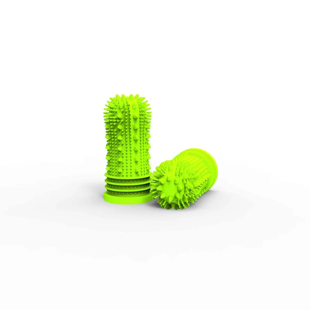 New Sustainable Silicone Pet Finger Toothbrush Non-Toxic Teeth Cleaning Tool for Puppy Dogs Bad Breath Care Dog Brush Pet