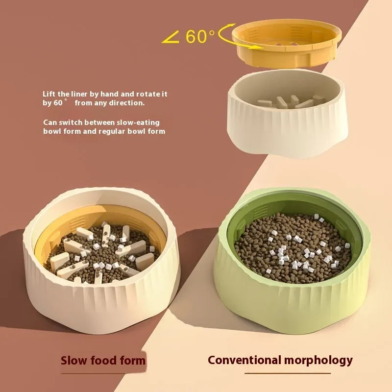 2-in-1 Anti-Spill Dog Bowls Slow Feeder Plastic Non-Slip Pet Food Bowls Maze Dog Puzzle Feeder for Medium Breed Dog Supplies