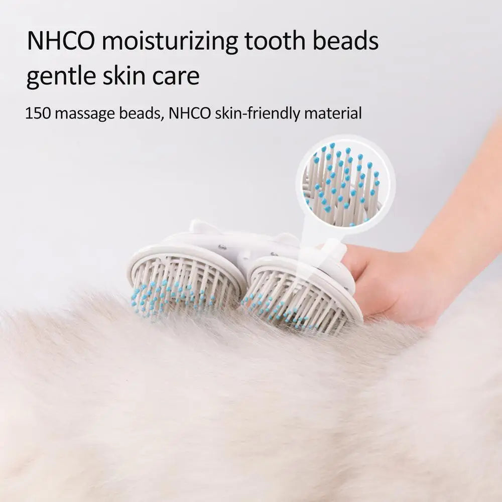 Pet Cat Brush Dog Slicker Brush Double-headed Negative Ion One-button Self Cleaning Pet Brush