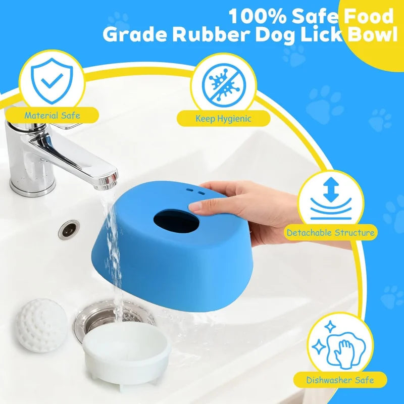 Wholesale Anti-Choking Slow Dog Feeder Dog Bowl Non-Slip Lick Toy for Liquid Treats Bone Broth Yogurt