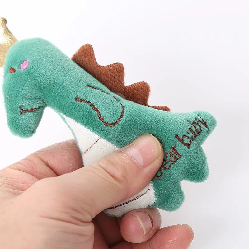Cute Animal Catnip Toy for Pet Training Plush Puppy Bite-Resistant Chew Toy for Cat Cleaning Pet Supplies