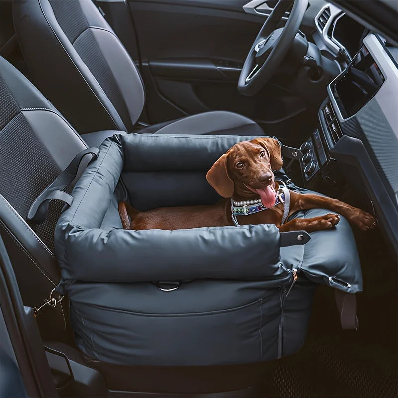OEM LOGO Soft Stylish Dog Car Seat Cover Non-Slip Luxury Bed Adjustable Straps Removable Washable Cotton-Filled for Safe Travel