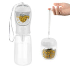 Dog Water Bottle Portable Travel Dog Water Dispenser with Food Container Puppy Drinking Bowl for Outdoor Dog Walking Hiking