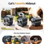 Custom 2026 New Foldable Portable Cat House Outdoor Waterproof Cat Nest Cat Villa Four Seasons Universal All-Closed Pet Nest