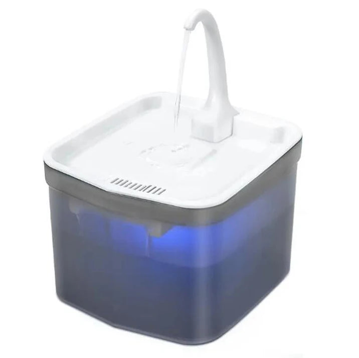 2023 New Smart Cat Water Fountain Automatic LED Light Cat Fountain Bowl Drinking Pet Water Dispenser Pet Supplies