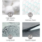 Orthopedic Dog Beds for Large Dogs Fluffy Large Dog Bed with Removable Washable Cover Non-Slip Bottom Foam Couch Bed