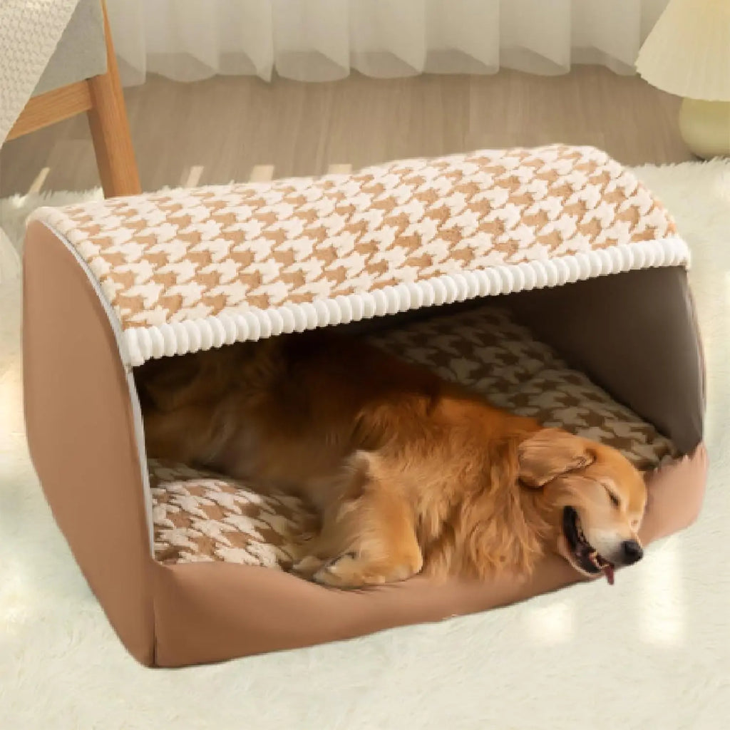Cozy Dog Beds Indoor Pet House With Soft Mat Dog Cushion Sleeping Comfortable Cat Bed for Small Medium Dogs
