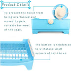 Large Eco-Friendly Rabbit Toilet Trainer Potty Corner Tray Litter Drawer for Adult Hamster Guinea Pig Galesaur Bunny Pet Pan