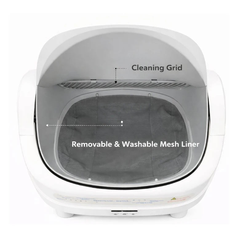 Custom Open-Top Automatic Cat Litter Box Self-cleaning Litter Box for Cats APP Control Odor-Free Waste Disposal with Trash Bags