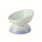 Stylish Red Ceramic Cat Bowl Pet Feeding Bowls Elevate Dining for Dogs & Cats Reduces Neck Strain & Enhances Digestion