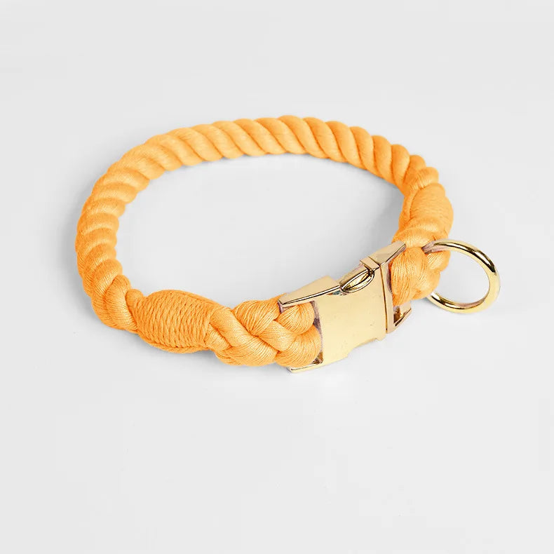 Large Medium Small Dog Products Personalized Pet Bow Tie Color Gradient Collar Metal Buckle Alloy D-Hook Polyester Cotton
