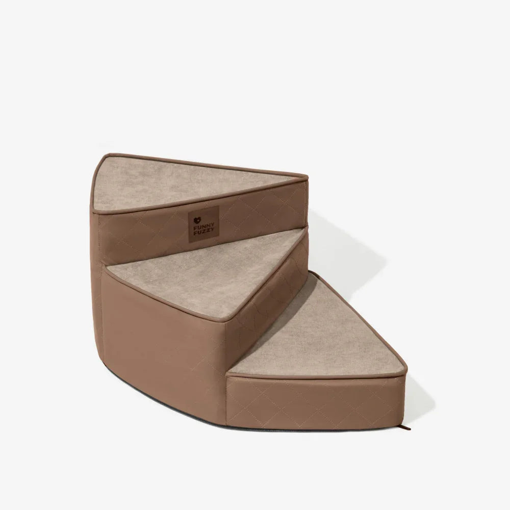 Custom Luxury Modern Foldable Waterproof Cotton Removable Spiral Pet Stairs Step Ease Anti-scratch Cover Dog Stairs