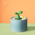 Ceramic Cat Water Fountain Automatic Electric Pet Water Dispenser Dog Filter Drinker Pet Drinking Feeder with Quiet Pump 1.5L