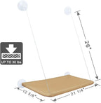 Cat Hammock Kitty Resting Seat Cats Bed Kitty Safety Bed with Durable Heavy Duty Suction Cup Cat Products Cat Window Perch