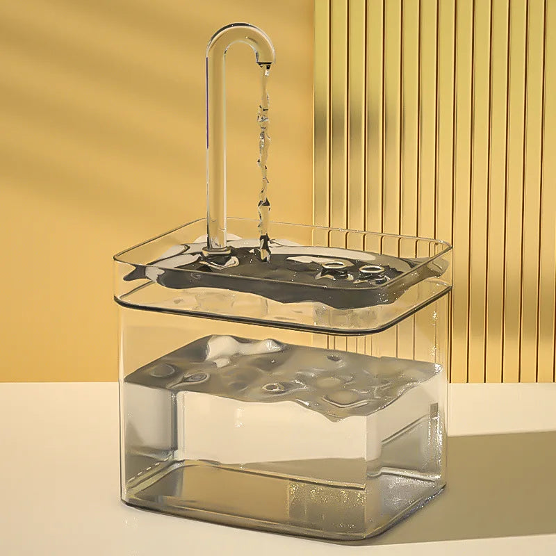 1.5L New Transparent Cat Water Fountain Cat Fountain Electric Recirculate Filtering Drinker Pet Water Dispenser Cat Products