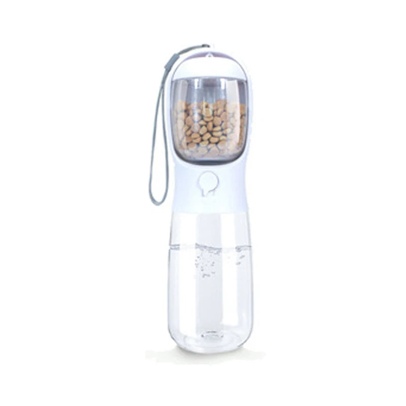 3 in 1 Dog Water Bottle Pet Bowls & Feeders Dog Water Bottle with Food Storage 550ml Outdoor Travel Pet Water Bottle