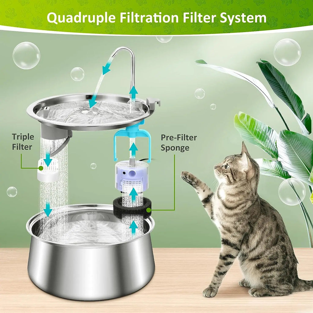6 Pack Replacement Filters Sponges for Automatic Pet Water Fountain Cat Water Fountain Filter Replacement for Cats and Dogs
