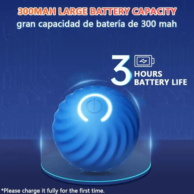 Interactive Electronic Dog & Cat Toy Ball-Smart Moving Automatic Jump & Roll Eco-Friendly Silicone Fashion & Luxury Style
