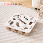 Cat Puzzle Toy Soft Felt Intelligence Mind Game Track Balls Interactive Kitten Toy Puzzle Box for Indoor Cats