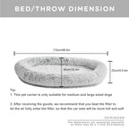 Luxury Human Dog Bed Plush Orthopedic Large Pet Bed Soft Sponge Solid Pattern Designer Dog Products Plush Human Sized Dog Bed